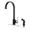 Gourmetier Concord Single-Handle Kitchen Faucet W/Side Sprayer, Black/Chrome LS8717DLSP - alternate 1